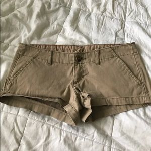 Hollister tan shorts